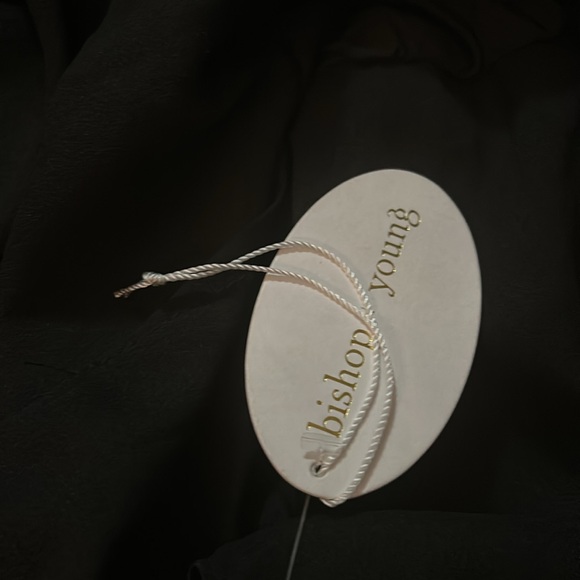 BISHOP & YOUNG ALESSANDRA SMOCK DRESS Black sleeveless side splits. SZ: Small - Picture 4 of 4